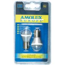 AMOLUX 91LED - LAMPARA LED 12V 80/15MA BAY15D