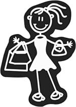 ABCPARTS ADH06671 - ADHESIVO FAMILIA MUJER COMPRAS
