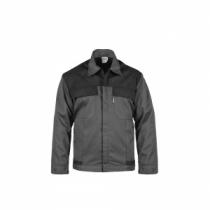 ALPOWE VICCPL - CHAQUETA GRIS/NEGRO 65/35 POLIÉSTER ALGODÓN TAMAÑO L