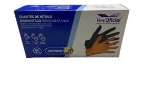 REC-OFICIAL RO9920XL - GUANTE NITRILO NARANJA TALLA XL