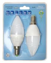 FERRCASH 133964 - LAMPARA LED VELA E14 7W 2 PZ