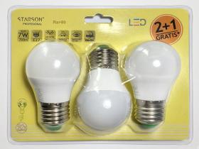 FERRCASH 133967 - LAMPARA LED ESF. E27 7W 3 PZ