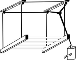 FERRCASH 28000 - TENDEDERO MANIVELA 120CM SUBE-