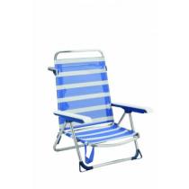 FERRCASH 128931 - SILLA PLAYA CAMA BAJA ALCO AZU