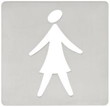 FERRCASH 131038 - PLACA BAÑO MUJER 120X120MM 860