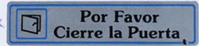 FERRCASH 51433 - PLACA ADH P.FAVOR CIERRE PTA 1