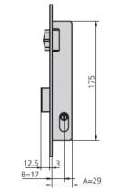 FERRCASH 56191 - CERRADURA MET.EMB. 1975V E-17M