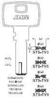 FERRCASH 10057 - LLAVE ALPACA JMA STS-TV5