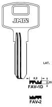 FERRCASH 103539 - LLAVE LATON JMA FAV-1D