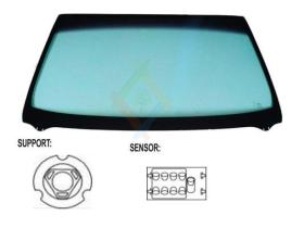 JUMASA V3350537 - PARABRISAS VERDE CONTROL SOLAR SERIGRAFIA MODIFICADA BASE ES