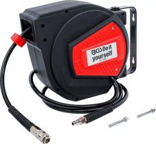 BGS 71055 - ENROLLADOR DE MANGUERA DE AIRE | AUTOMÁTICO | 10 M + 1,5 M
